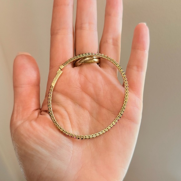 14k Gold Tsavorite & Sapphire Bracelet - Picture 7 of 13